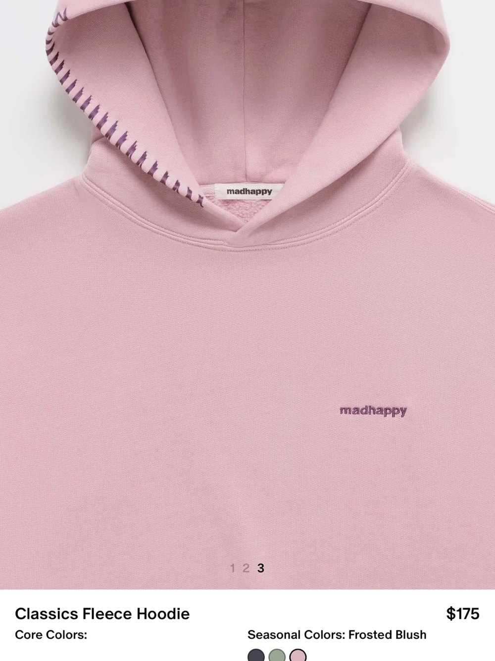 Mad Happy Pink Frost Sweatshirt size L - Picture 2 of 5